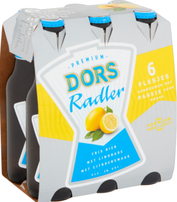 Dors Premium Radler Flessen 6 x 300ml